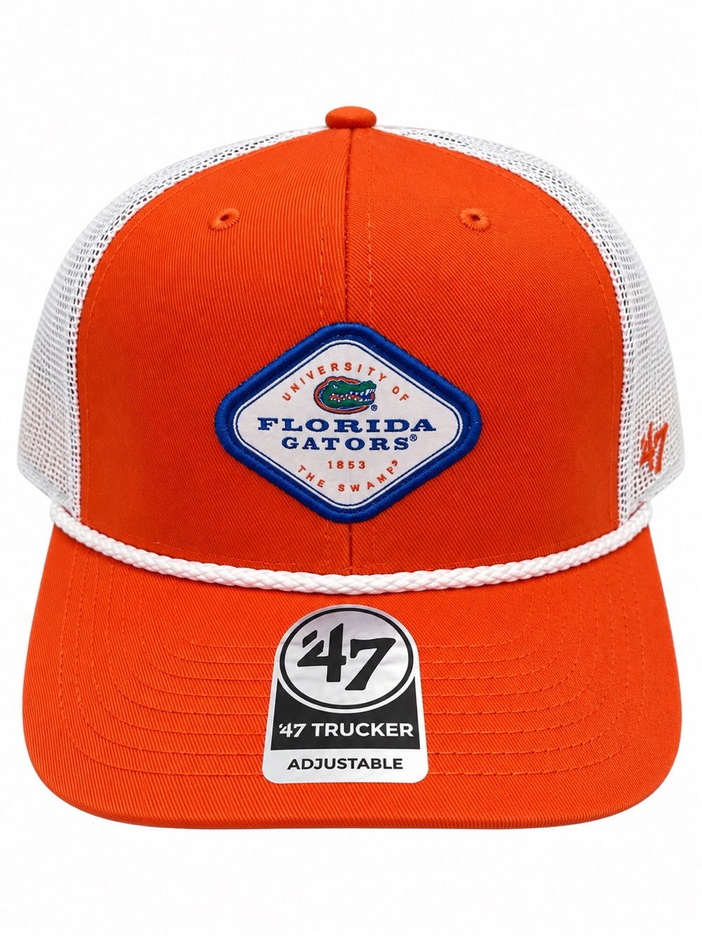 Florida Gators ’47 Trucker Hat Orange White Snapback Rope Cap NWT
